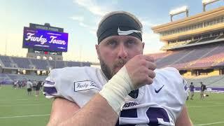 TCU OL Alan Ali speaks with media