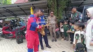 Mako Damkar Di Serang TNI Dan Kowat Cilik Yang Gagah Berani, Kodim 1001 Amt - Blg Luar Biasa