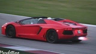 Lamborghini Aventador Shooting HUGE Flames!