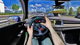 REAL HANDS  EURO TRUCK SİMULATOR 2  - STEERİNG WHEEL - LOGİTECH G29 GAMEPLAY  #9