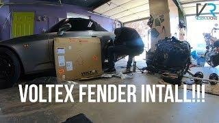 S2000 Widebody Track build! Voltex Rear Over Fenders install