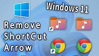 Windows 11: Remove shortcut arrow windows 11