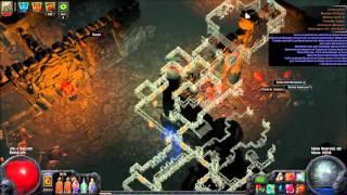 2.2 Path of Exile - Lvl 98 Bino's Spectral Throw : Conservatory (T14) map.