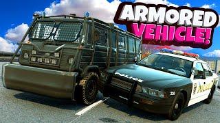 Using a NEW Armored Truck During a Police Chase in BeamNG Drive Mods!