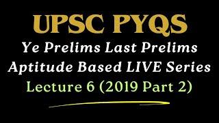 Win the GAME of PRELIMS with The *PYQ SWORD* | MCQ Aptitude Live Lecture Series with Satyam Jain