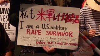 Thousands protest the U.S. military on Japanese island of Okinawa