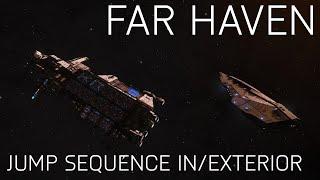 Far Haven Fleet Carrier Jump Sequence (Interior and Exterior) | Elite Dangerous