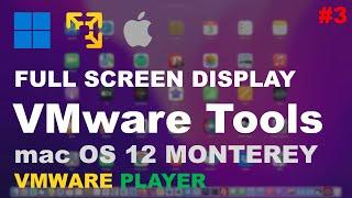 Full Screen HD Display | Install VMware Tools on macOS 12 Monterey Virtual Machine in VMware Player