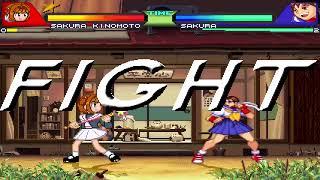 NICK54222 MUGEN: Sakura Kinomoto VS Sakura Kasugano