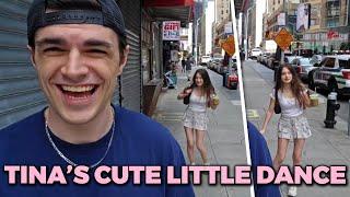 TinaKitten's Adorable Dance in New York City!