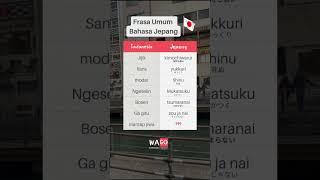 Frasa Umum Bahasa Jepang