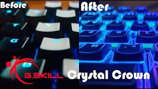 G.SKILL Crystal Crown Keycaps On My Blackwidow Elite!