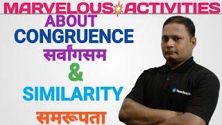 MARVELOUS  FACTS ABOUT CONGRUENCE & SIMILARITY l Learn Similarty OF Triangle l Maths Classes l