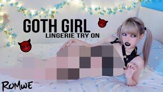 GOTH GIRL LINGERIE | TRY ON HAUL *ROMWE*