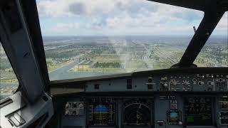 American Airlines Airbus A321 Landing at Miami International Airport | X-Plane 12