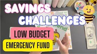 Savings Challenges | Low Budget | Emergency Fund