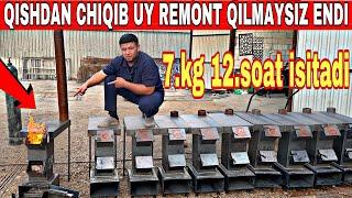 QISHDAN CHIQIB UY REMONT QILISH SHART EMAS (EKO PECHKA) 7. KG 12. SOT ISITADI #2024 #pechka