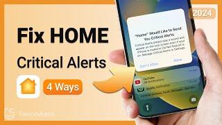 [2024] How to Fix iPhone Stuck on Home Critical Alerts | Remove Home Critical Alerts (100% Works)