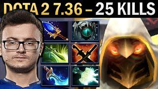 Juggernaut Gameplay Miracle with 25 Kills and Skadi - Dota 7.36