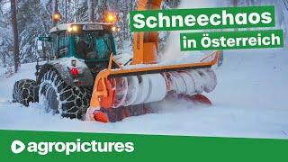 Winterdienst in Österreich mit Fendt Traktoren | Schneechaos 2019 | Lener Hackgut GmbH