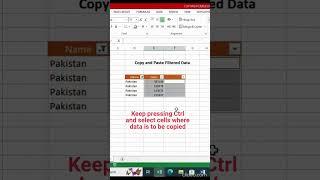#youtubeshorts Hack to paste data in filtered Cells!