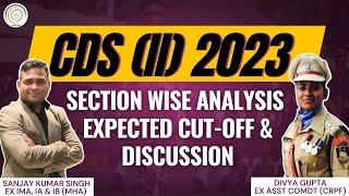 CDS 2023 (II) CUTOFF & EXAM ANALYSIS #cds #cutoff #cds2023 #cdscutoff #savda #sanjaysir #divyamaam