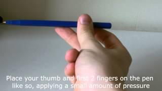 How To Do The Thumb Around Pen Trick Tutorial [HD]