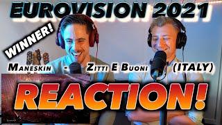 EUROVISION 2021 WINNER! Måneskin - Zitti E Buoni (ITALY) FIRST REACTION!!