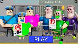 NEW UPDATE! BARRY Family Vs Grumpy Gran Family in BARRY'S PRISON RUN! New Scary Obby #Roblox