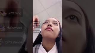 Cute girl live in class during teacher's teaching, periscope live kitty #498