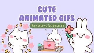 Cute Animated Gifs | Green Screen