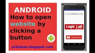 How to open  website by clicking a button in android