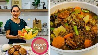 Mejora tu Salud POTAJE DE LENTEJAS Poderosa SOPA Nutritiva y Fácil. Pierde Peso | Cocina de Addy