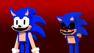 Sonic.EXE Mess with Rewrite Sonic (Animated)