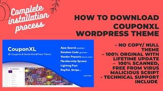 CouponXL WordPress Theme Download with License Key enabled and Lifetime update cheap price