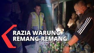 Razia Warung Remang-remang, Polisi Sita Puluhan Minuman Keras