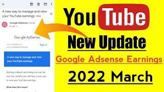 A new way to manage and view your YouTube earnings | Google Adsense New Earnings Way