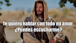 HOLA SOY JESUS  Te quiero hablar con todo mi amor, ¿Puedes escucharme?