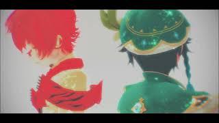 【Genshin x Vocaloid MMD】Kali Uchis - Telepatia - Venti and Fukase【1080p60】