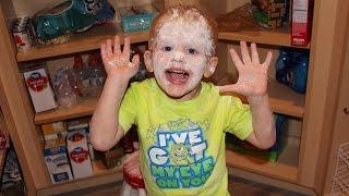 Michael Gets Into the Kitchen Flour Bin