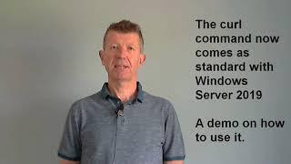 Curl Command on Windows Server 2019