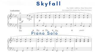 "Skyfall" by Adele  | Piano Solo Demo | Sheet Music Available