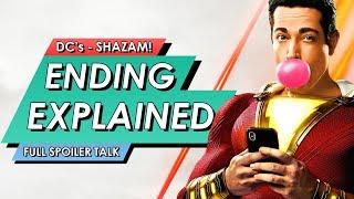 SHAZAM Ending Explained Breakdown + Post Credits Scenes, Hidden Easter Eggs You Missed & Review