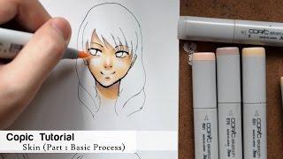 Copic Skin Coloring Tutorial Part 01 - The Basic Process