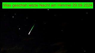 Was geschah letzte Nacht am Himmel 29.09.2024