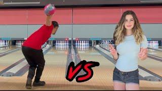 Cute girl VS 220 Average Bowler