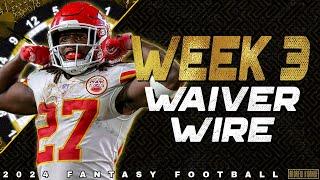 Week 3 Waiver Wire Pickups - 2024 Fantasy Football