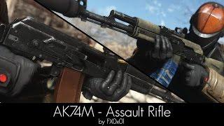 AK74M  Assault Rifle  - Fallout 4 - Mod Spotlight