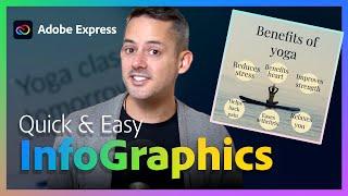 Make Simple Infographics in Adobe Express in 5 minutes | Adobe Express