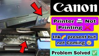 Canon Printer ink problem | How to fix Canon printer blank print problem in all Canon Printers